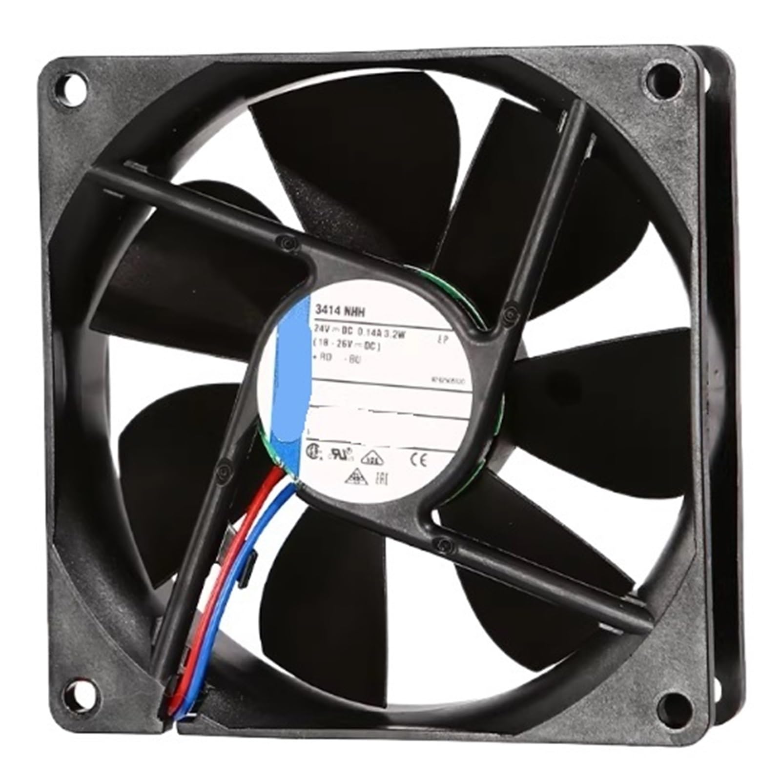YMUGUEGH 3414NHH 24V DC 3.2W 3250RPM 92X92X25mm 9225 9cm Cooling Fan