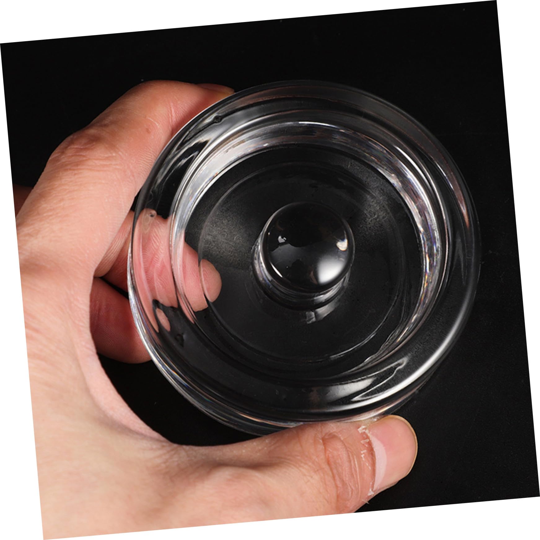 2 Stück Glasgewichte aus Glas mit Einfachem Griff zum Fermentieren von Gemüse und Gurken Breiter Öffnung Gärgewichte für Fermentation Zuhause