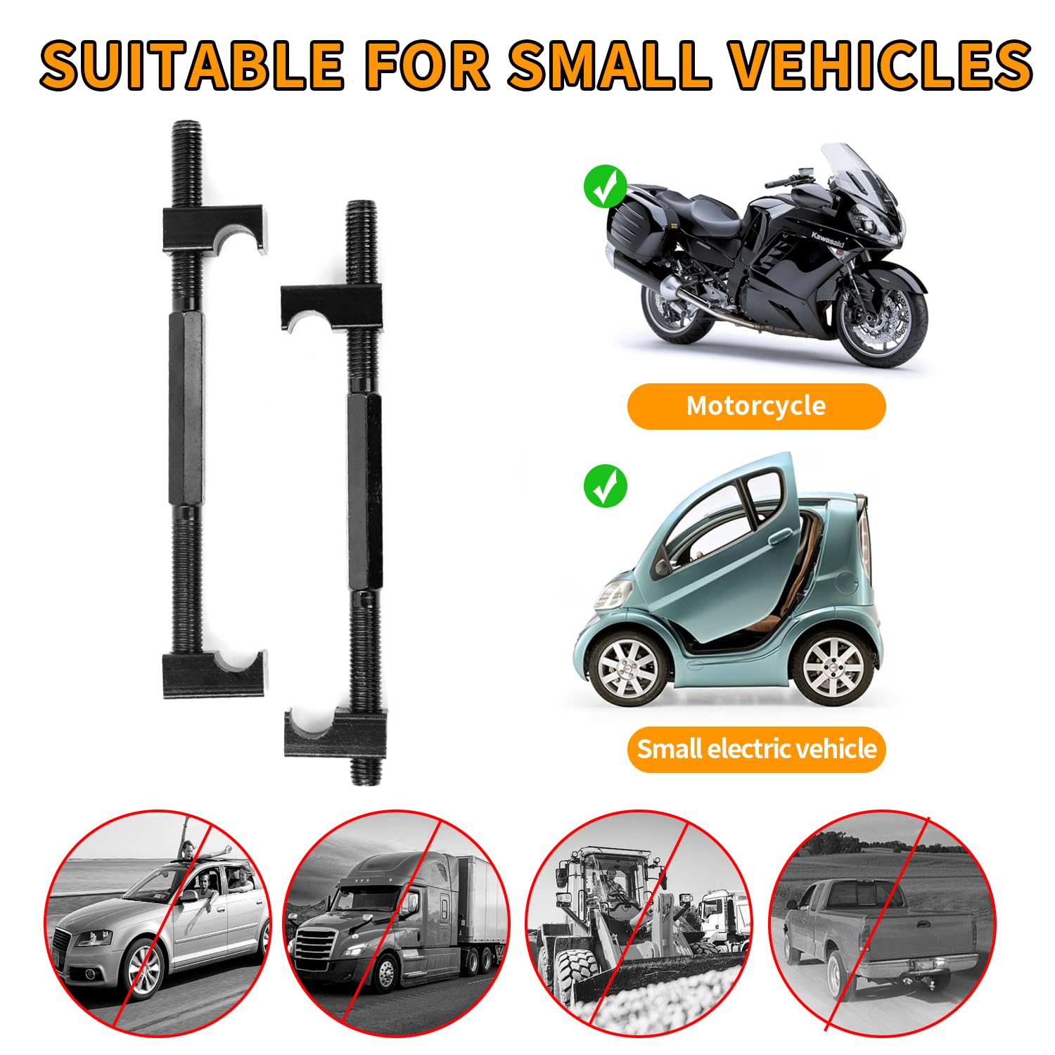 Smonta Molle Ammortizzatori, Attrezzi per Moto, Compressore Molle Ammortizzatori Attrezzatura, Comprimi Molle Ammortizzatori per Smonta e Tuning Molla e Cuscinetti Accessori, 2 Pezzi