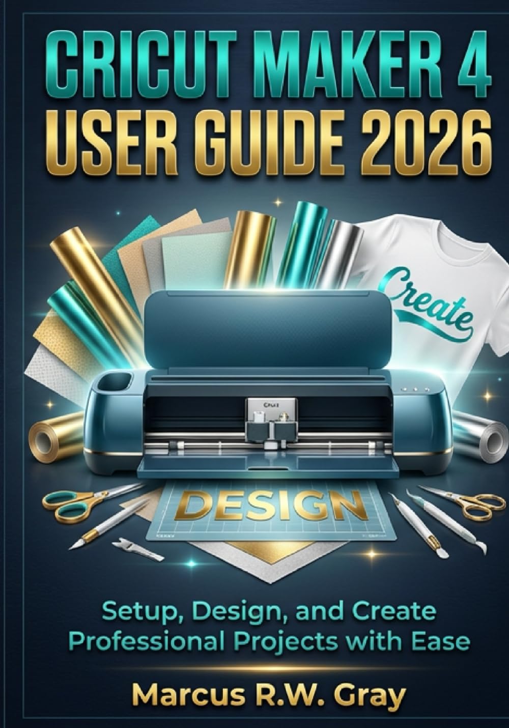 CRICUT MAKER 4 USER GUIDE 2026: Setup, Design, and Create Professional Projects with Ease      Paperback – December 6, 2025