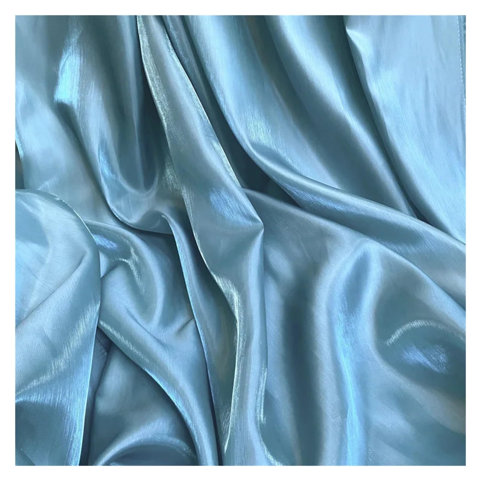 Satin Fabric Gradient 150cm x 1-5 Yard Polyester for DIY Dress and Shirt(150cmx3yard)