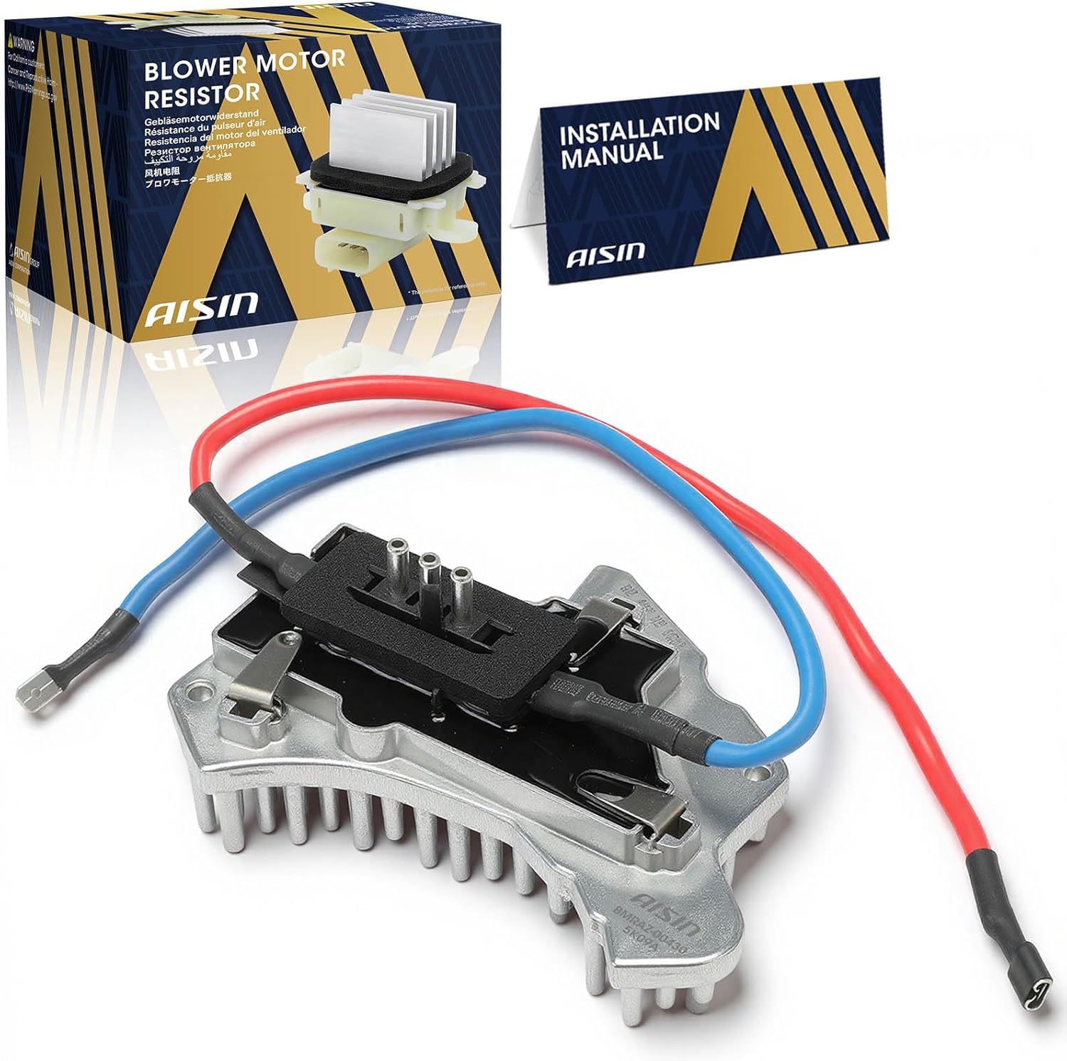 AISIN AFTERMARKET BMRAZ-00430 HVAC Blower Motor Resistor Kit - Compatible with Mercedes-Benz C220, C230, C280, C36 AMG, C43 AMG, SLK230, SLK32 AMG, SLK320, CLK320, CLK430, CLK55 AMG, Crossfire