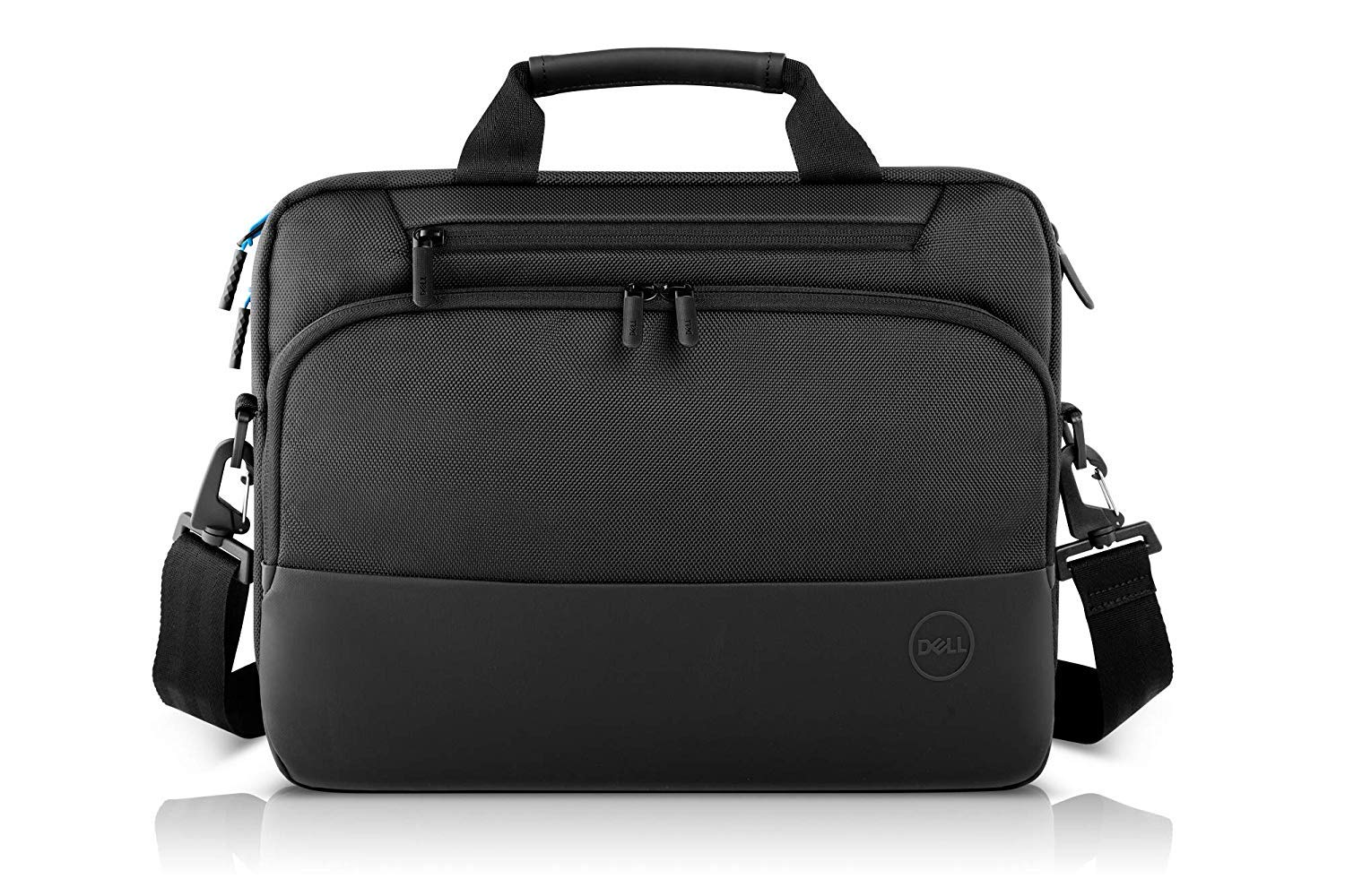 Dell Pro Briefcase 15 (PO1520C), Made with an Earth-Friendly Solution-Dyeing Process That generates 90% Less Wastewater, 62% Less CO2 Emissions, and uses 29% Less Energy Than Traditional processes