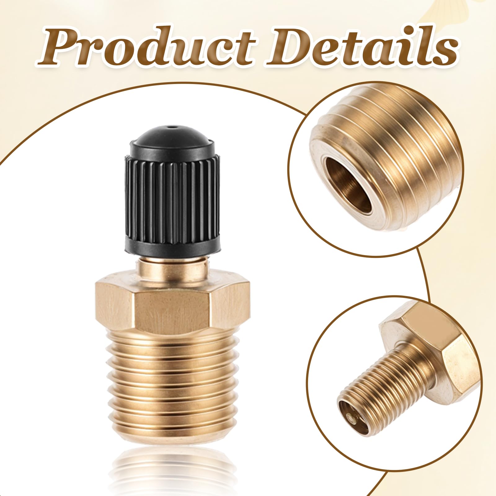 Schrader Valves - 2 Pack Tank Valves for Air Compressors -3