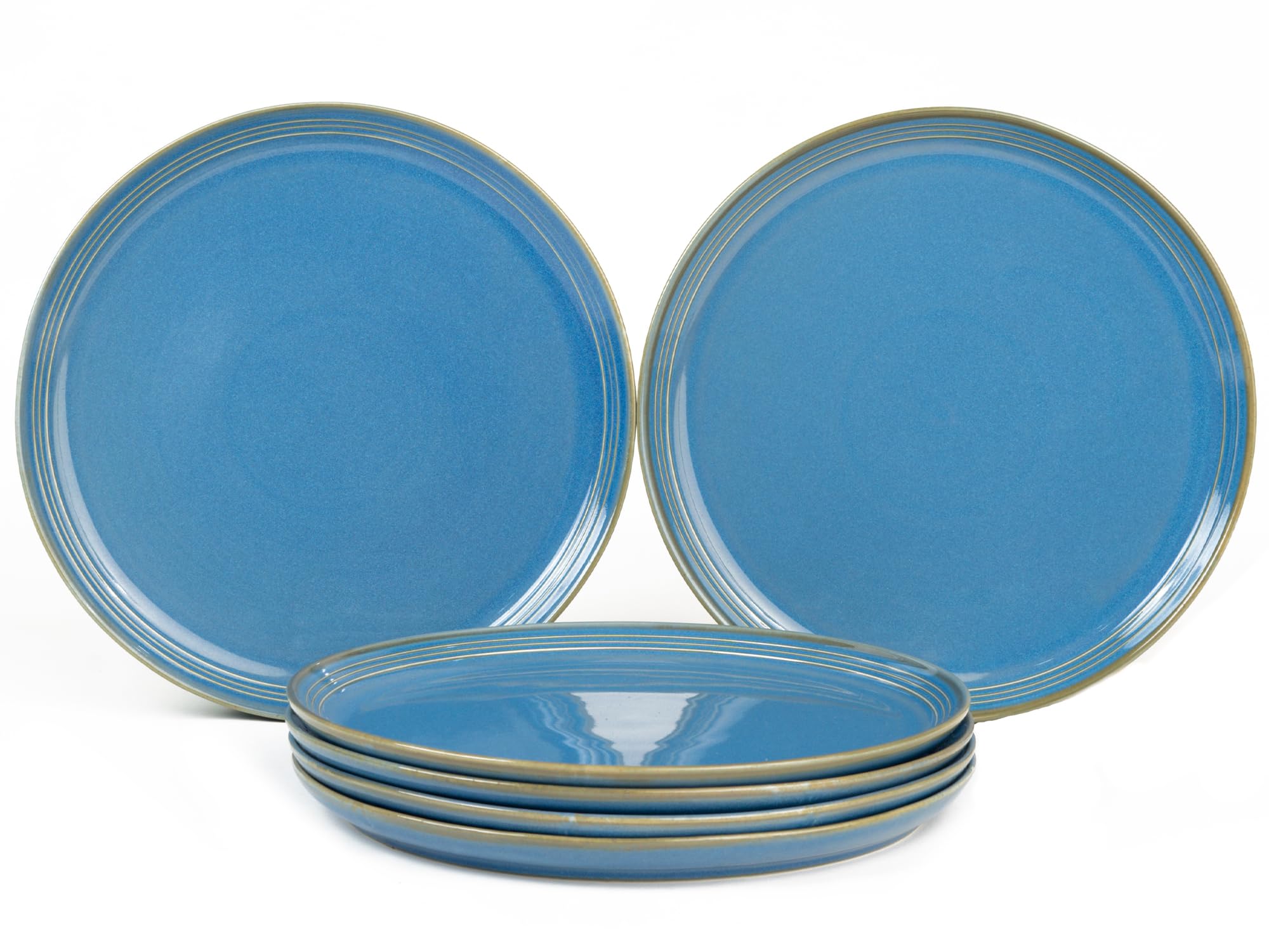 Bodhi House Arctic Blue Dinner Plates - Set of 4 -8