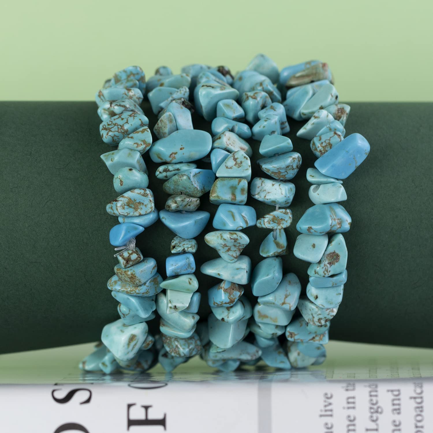 260 Perline Di Cristallo Turchese Blu | 5-8mm Forate | Per Bracciali, Collane Fai Da Te - Foto 10