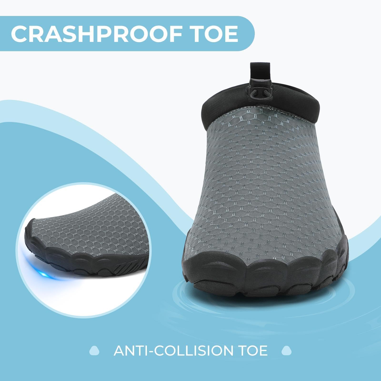 Mishansha Unisex Sport Acquatici Scarpe Donna Leggero Antiscivolo Scarpe da Surf Uomo Summer Immersione Scarpette per Beach Swim Yoga 36-46EU