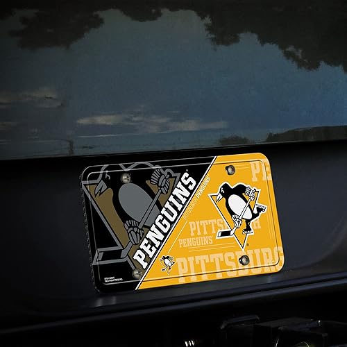 Vista 23 de Rico Industries NHL Hockey Split Metal Auto Tag 6" x 12" - Great for Truck/Car/SUV