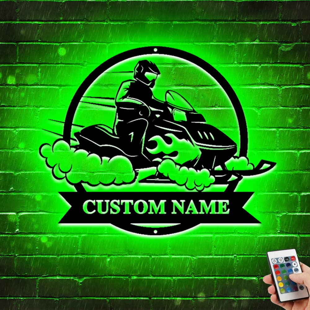 Custom Dirt Bike Metal Wall Art With LED Light Motocross Wall Hanging Night Light Personalized Motocross Name Neon Sign Lamp Decoration For Room Motorcycle Home Decor Motorcycle Biker Lover Gift