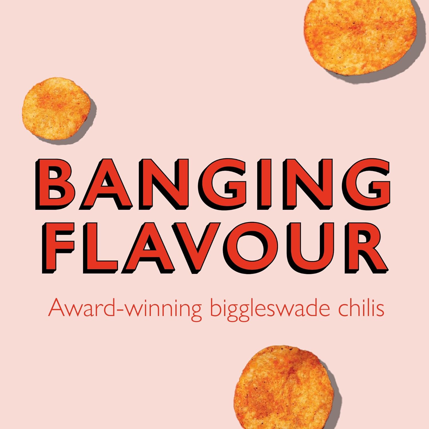 Pipers Gluten-Free Biggleswade Sweet Chilli Flavour Vegan Crisps Multi-Pack (24)