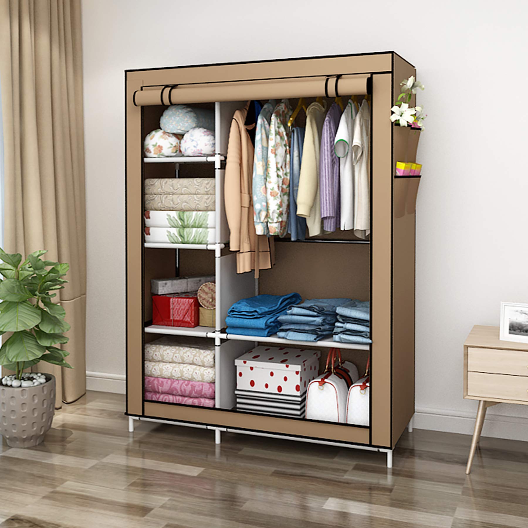 UDEAR Closet Organizer Kledingkast Kledingopslagplanken, Niet