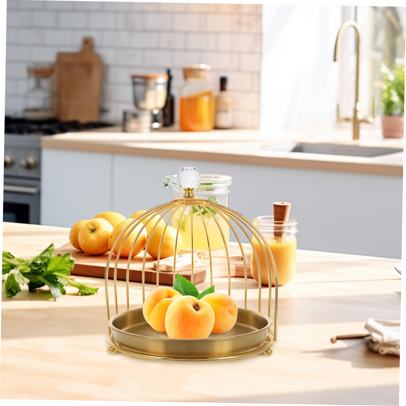 Alipis Vassoio Decorativo Forma Di Gabbia Per Uccelli Supporto Per Dolci e Frutta Piatti Per Dessert Da Tavolo Organizzatore Per Cucina e Ristoranti Vassoio Multifunzionale Per Eventi e