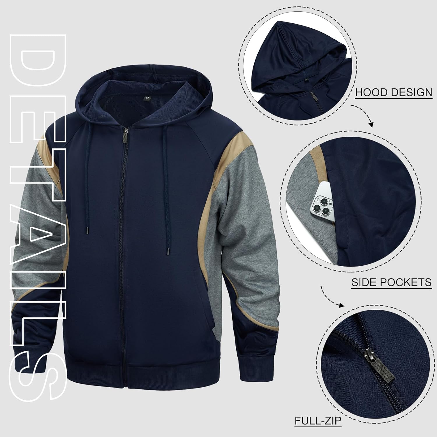 MANLUODANNI Tracksuit Men Casual Sports Set Athletic Sweatsuits for Men Jogging 2 pcs Suits Sets