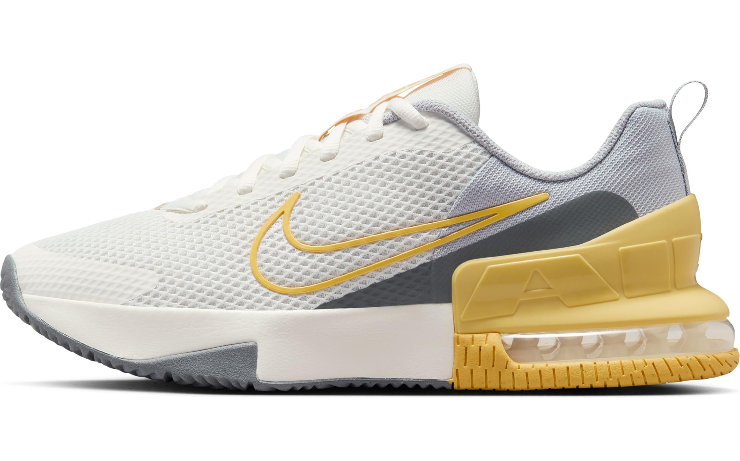 Nike Workout-Schuh Nike Air Max Alpha Trainer 6 Workout-Schuh Für Herren, Sail/Saturn Gold-Lt Smoke Grey, FQ1833-104, 47 EU (12.5 US)
