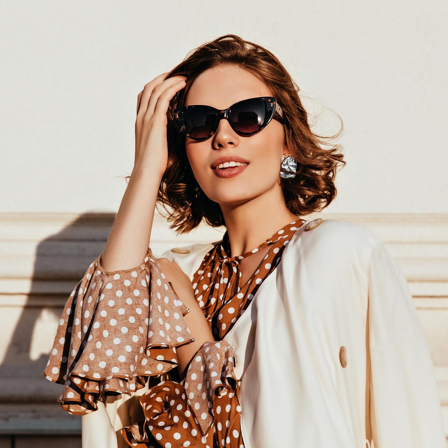 Starfish Earrings Gold Tone Textured Lightweight Stud Birthday Gift Women Summer Outfits Fashion Accessories Beach Outfits for Women Resort Vacation Party Bridal Shower Mothers Day - Image 5