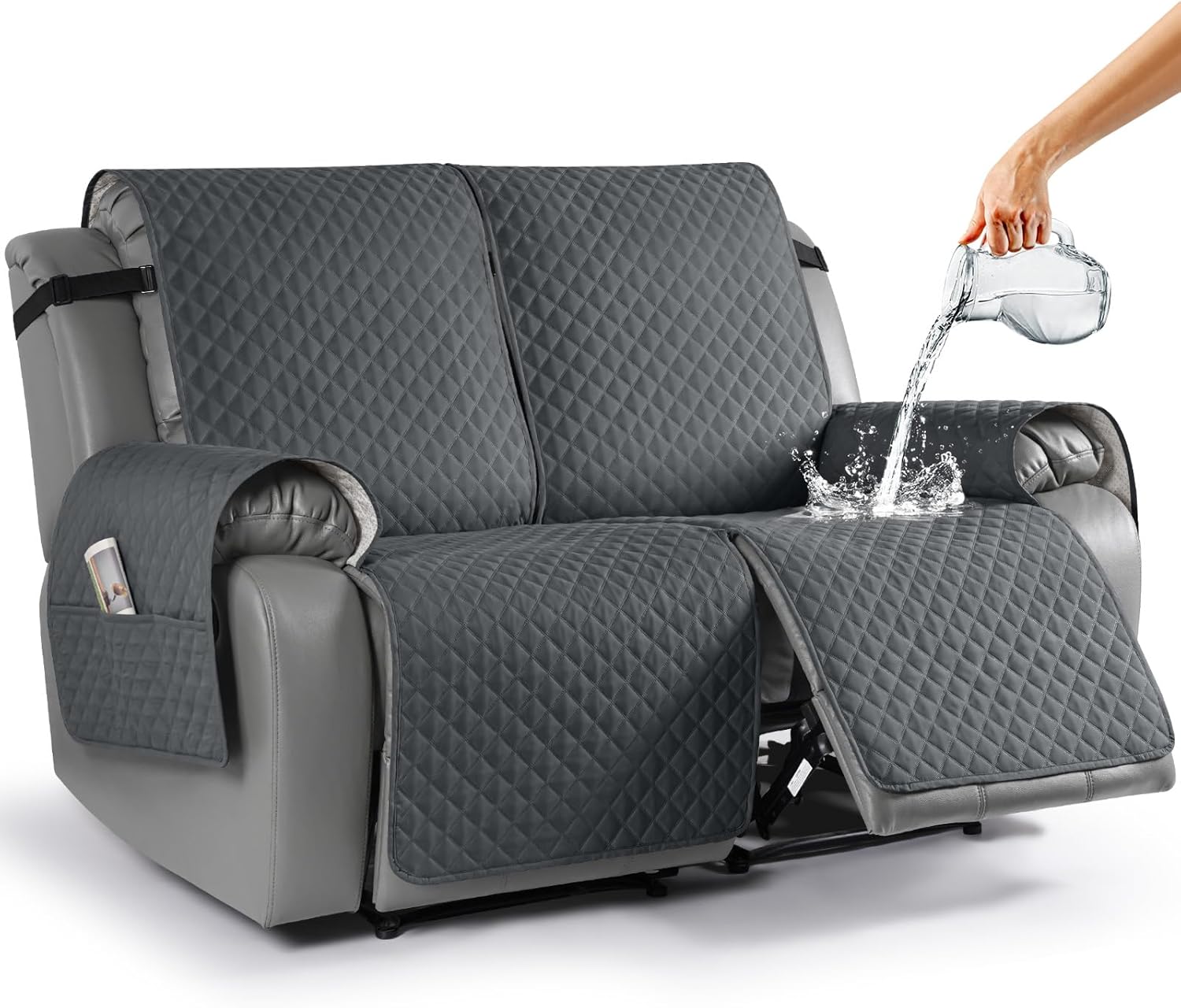 TAOCOCO Waterproof Recliner Loveseat Cover NonSlip Sofa Slipcover, Pet