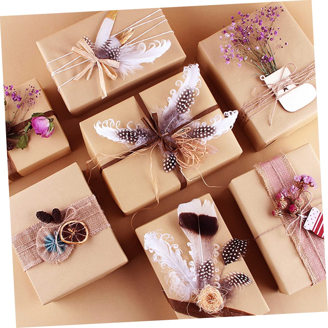 Braunes Kraftpapier Rolle 45cm X 30m für Geschenkverpackung