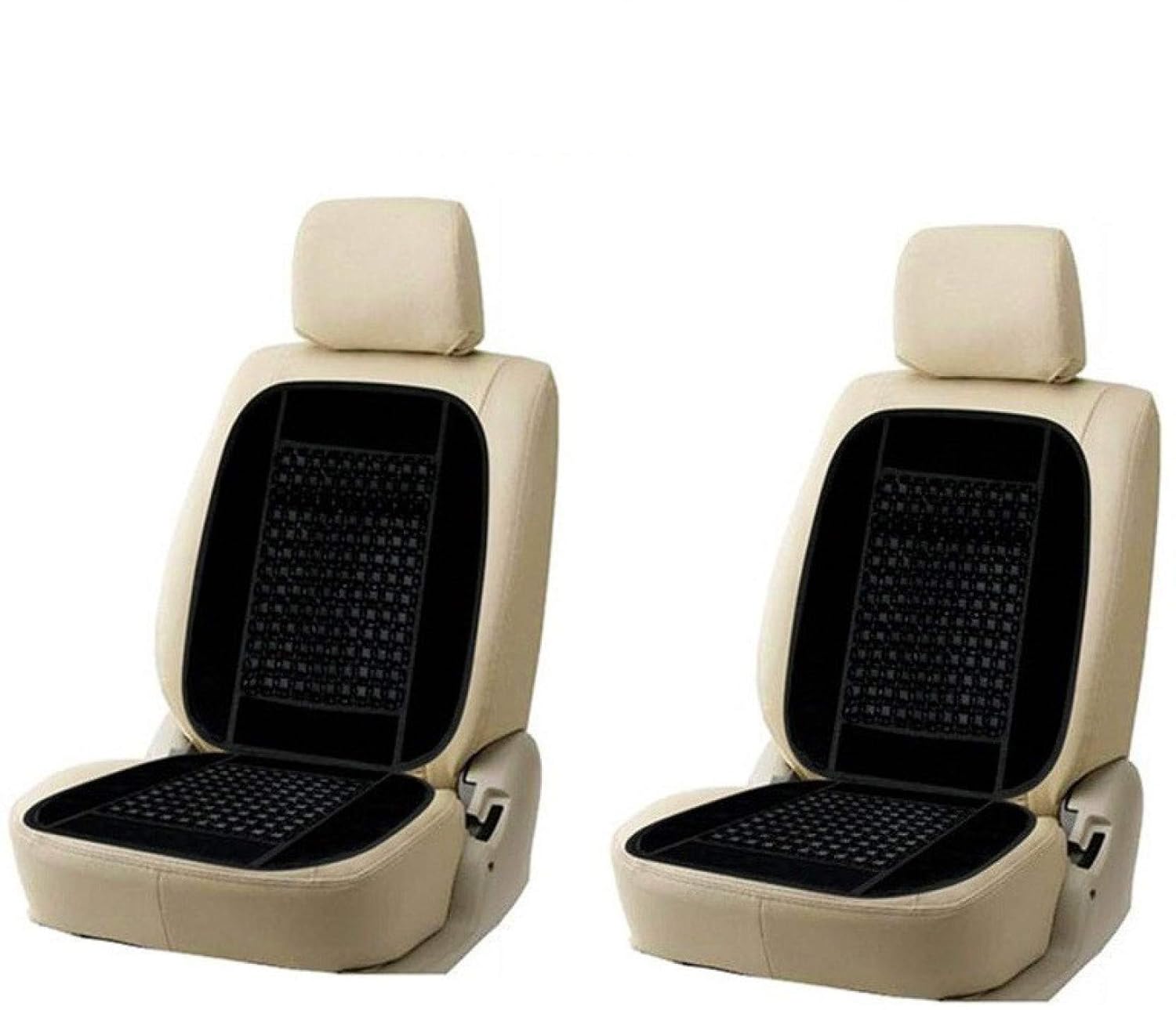 Oshotto Car Wooden Manka Seat Kushka Velvet Set with Tata Sumo/Victa - (Black) 2 set Oshotto Car Wooden Manka Seat Kushka Velvet Set with Tata Sumo/Victa - (Black) 2 set