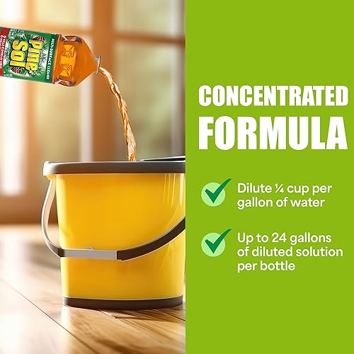 Miniatura 6 de Pinesol Limpiador multisuperficie, paquete de 2 limpiadores y desodorantes multiusos de 40 onzas, limpiador original de superficies de aroma de