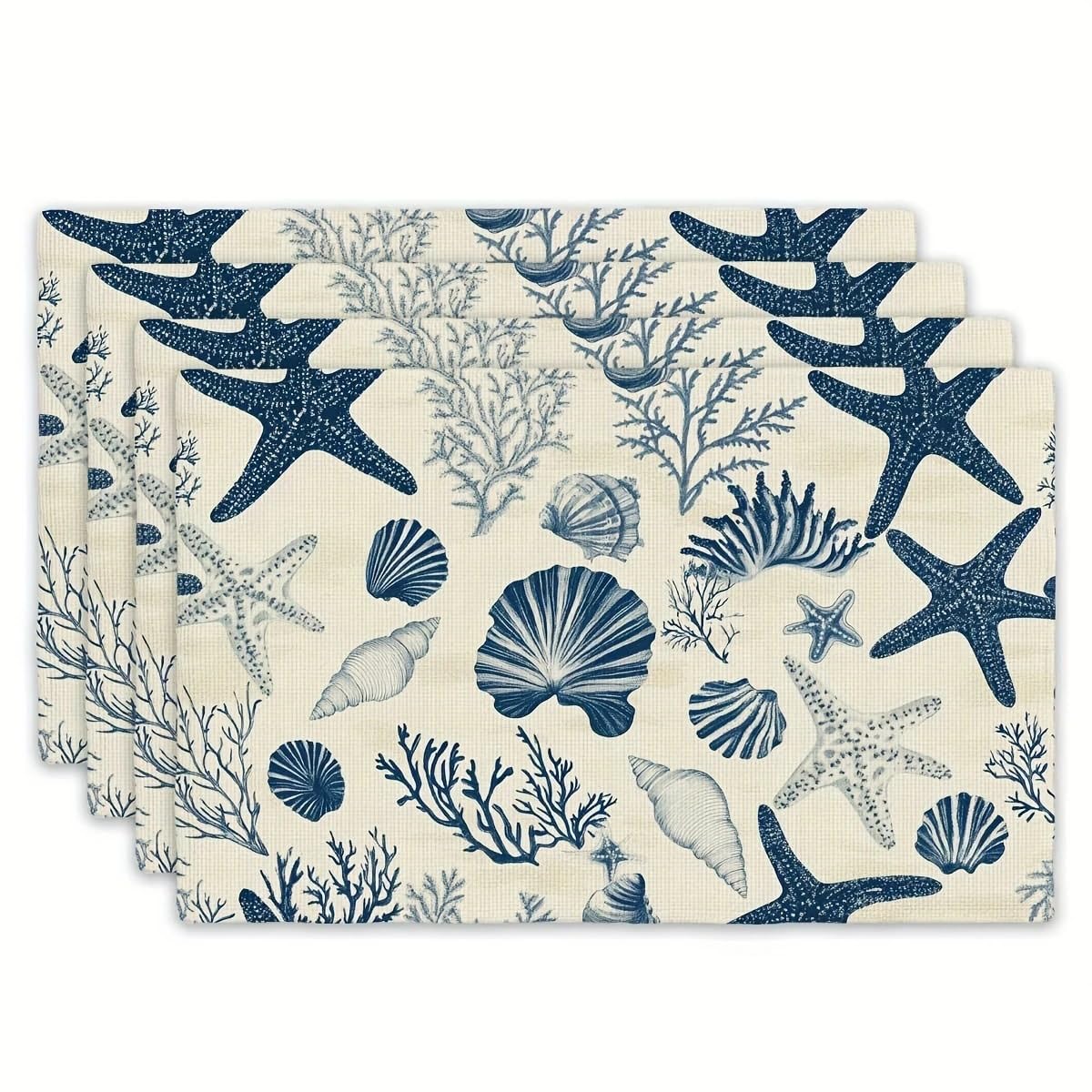 Set de table algues et crustacés de haute qualité pour salle à manger élégante