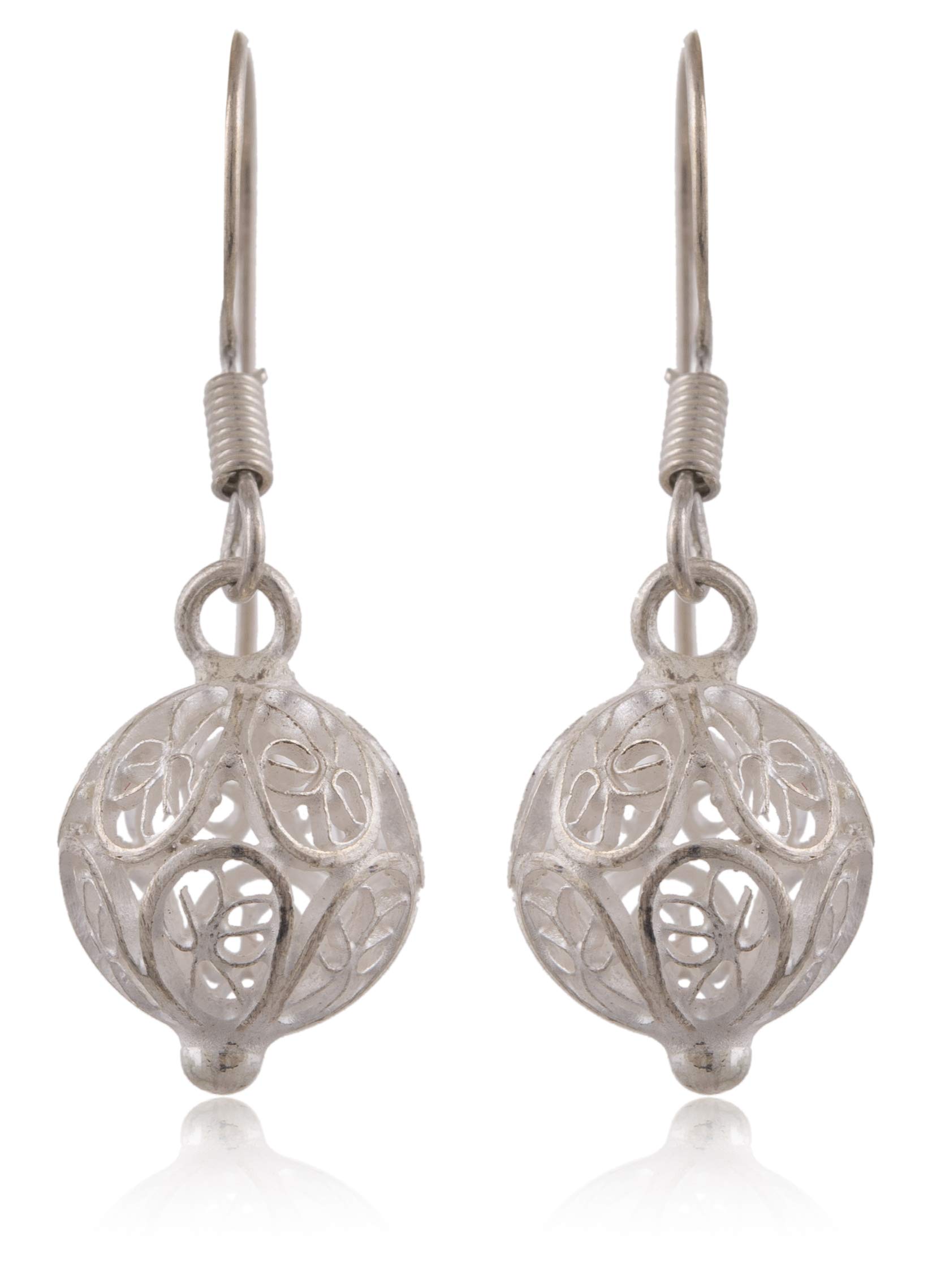 Arteastic Silver Filigree Jewellery Dangle & Drop Earrings For Women (SJ-995) (B0824219M5) Amazon Price History, Amazon Price Tracker