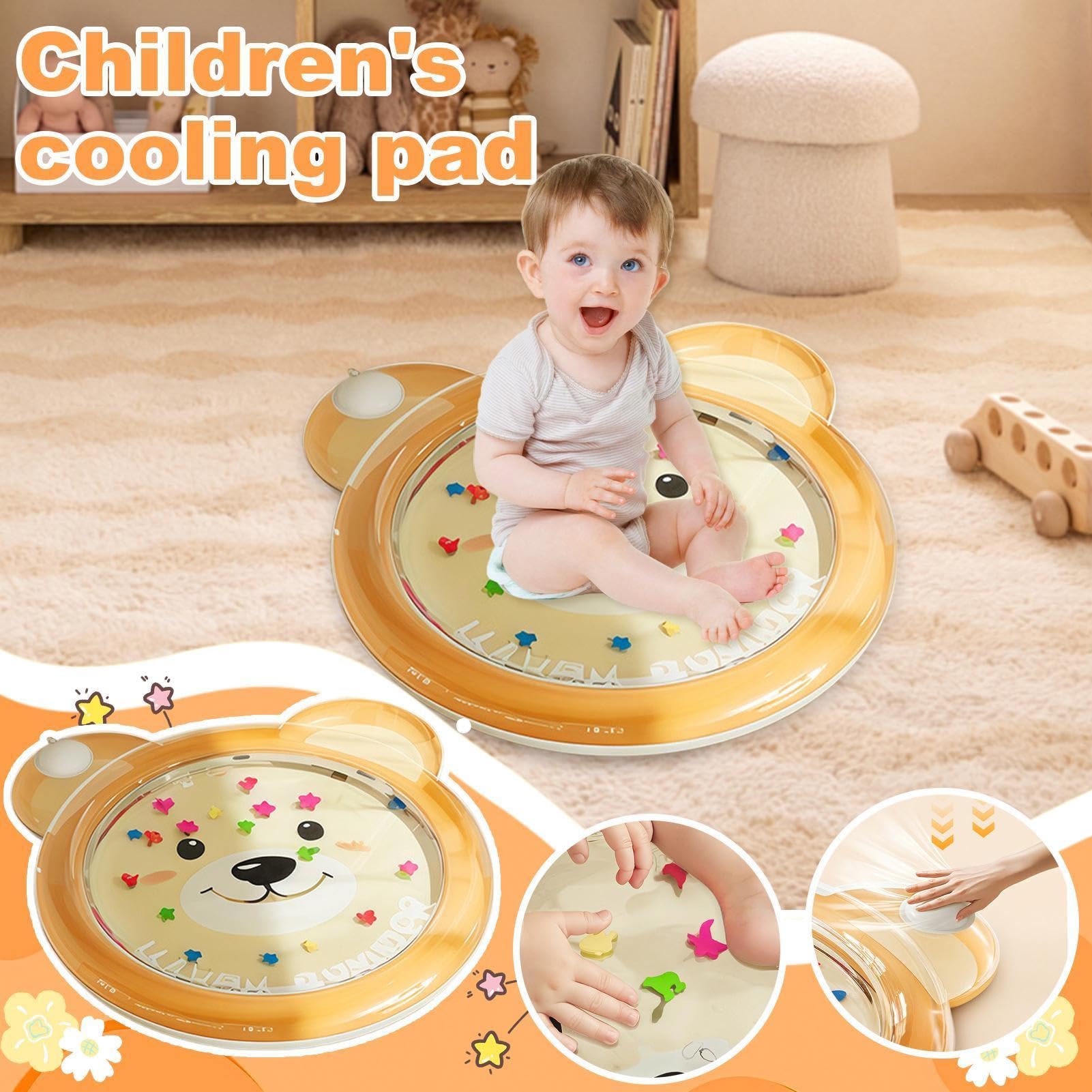 Alfombra De Juego De Agua Para Bebés Colchoneta sensorial interactiva de
