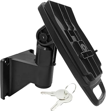 ENS Tailwind Pax S300 7" Key Locking Wall Mount Terminal Stand, Black