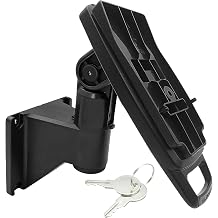 ENS Tailwind Pax S300 7" Key Locking Wall Mount Terminal Stand, Black