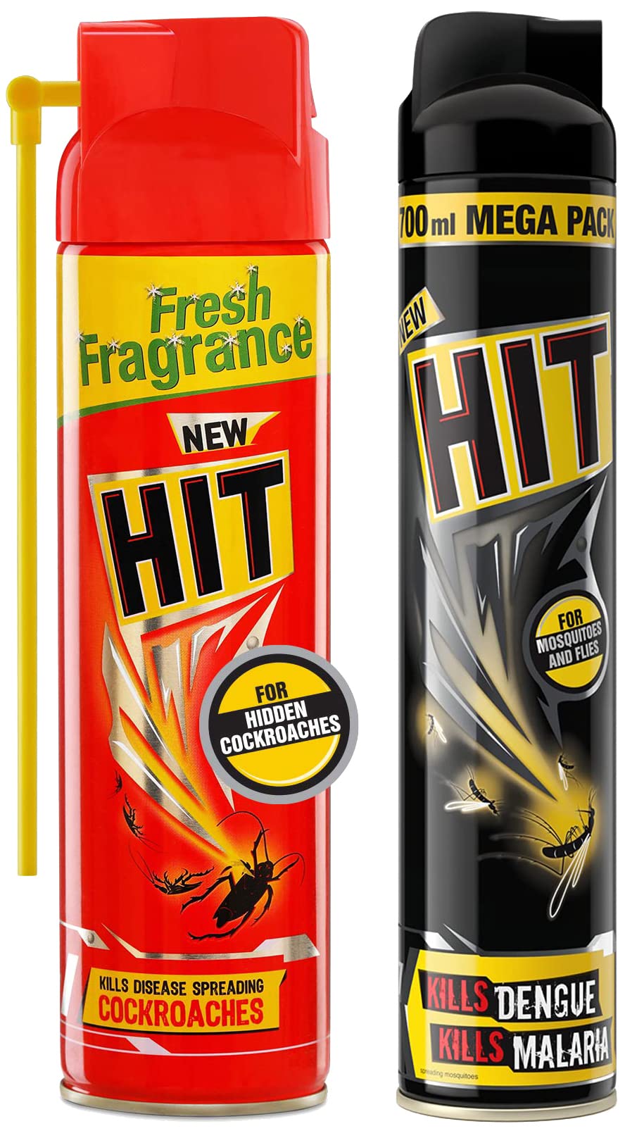 HIT Flying Insect Killer - Mosquito & Fly Killer Spray (700ml) & Spray - Crawling Insect Killer (200ml) (B0BB6JSXY5) Amazon Price History, Amazon Price Tracker