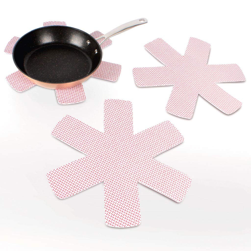 12/15 pezzi protezioni in feltro per pentole tamponi divisori resistenti al calore prevengono i graffi superfici del tappetino separate per pentole utensili da cucina  15