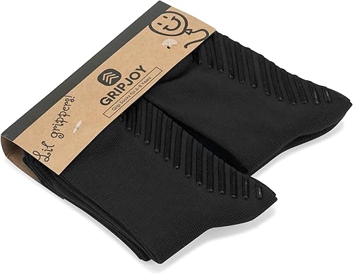 Gripjoy Toddler Socks with Grippers, Non-Slip for Kids, Enhanced Stability, Comfortable Cotton - 4 Pairs