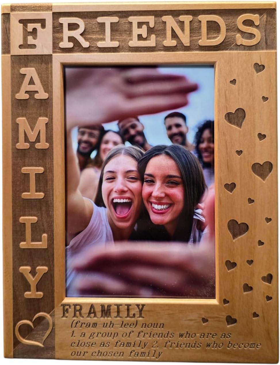Framily Picture Frame - Friends are Family - Gift for Friend - Friendship - Gift for Squad - Family Friends (4x6 Portrait/Vertical)