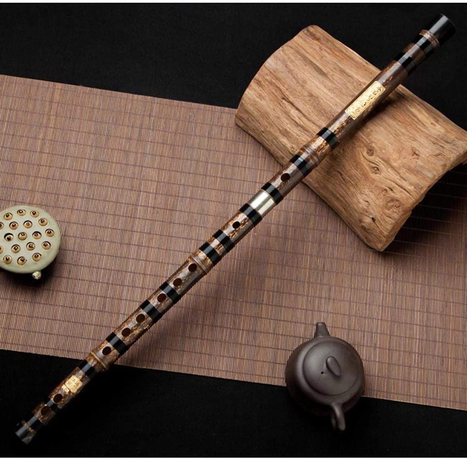 Flauta China Flauta profesional Hecho a mano Instrumento musical de bambú Ducativo y actividades de aprendizaje for estudiantes principiantes (Size : C Tone)