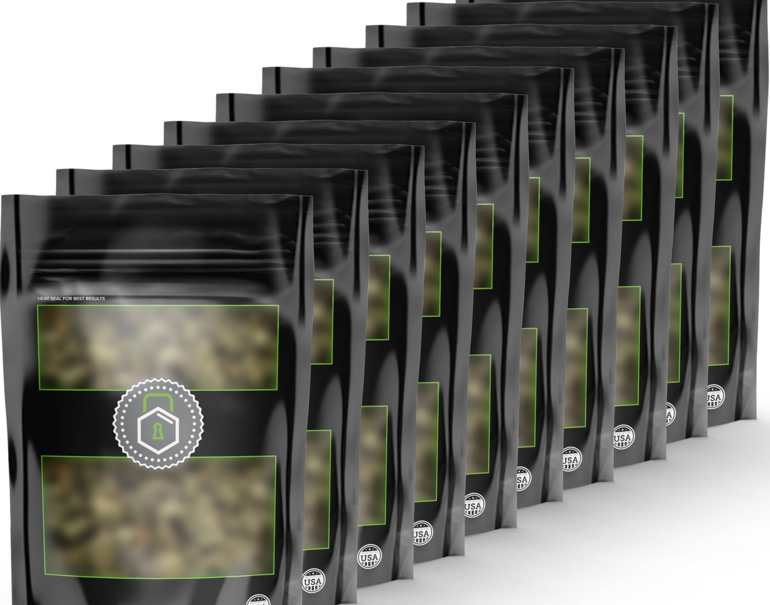Terploc Grove Bags - Beutel mit integrierter Feuchtigkeitskontrolle (58-62%) - Optimaler Schutz für Kräuter (100g, 10, stück)
