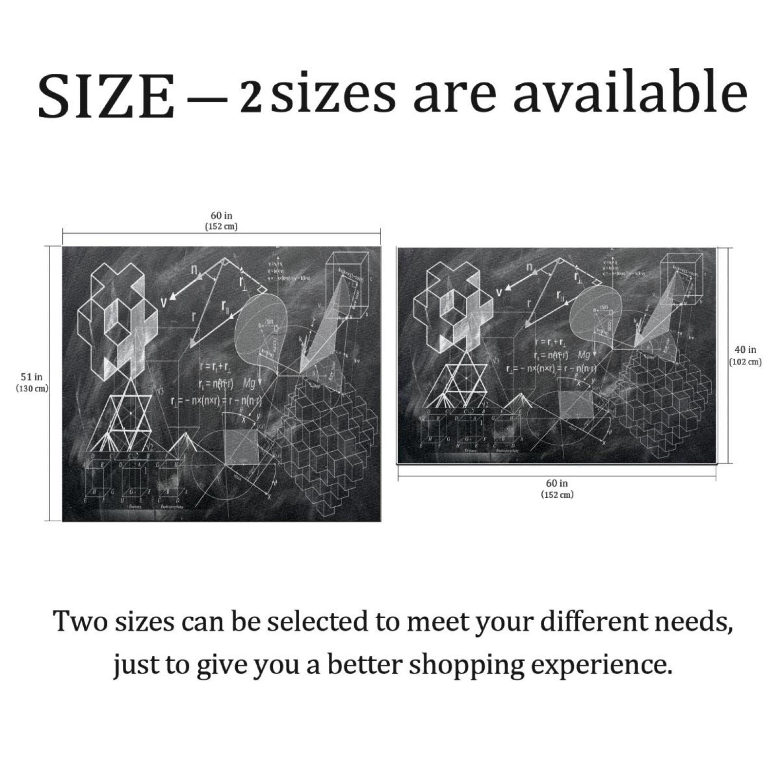 Amazon.co.jp: タペストリー 60x40 インチ、幾何学数学教育、壁掛け 