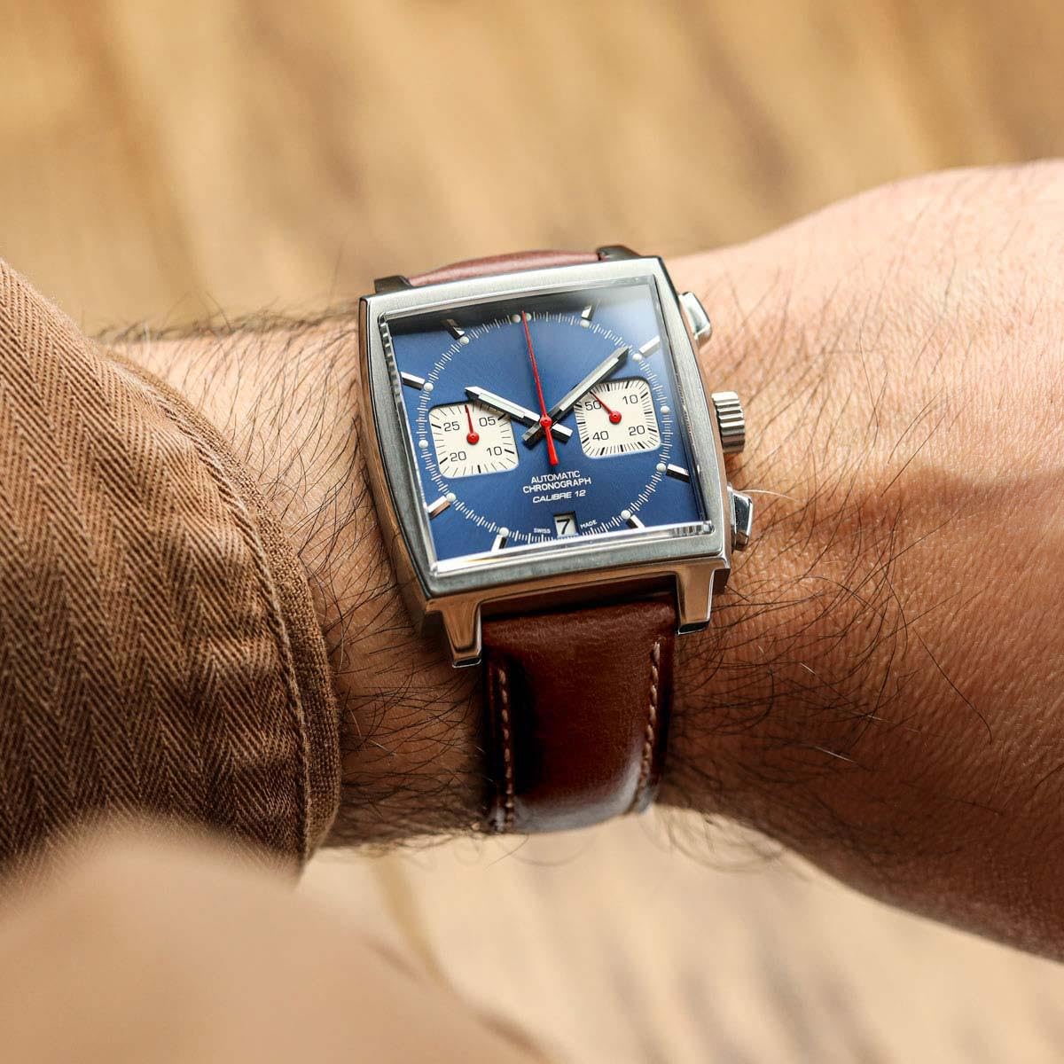 WatchGecko Tenby Classic Lederarmband aus gewachstem, geöltem Vollrindsleder mit Schnellverschlüssen. In schwarz, braun, bordeaux, grün und rot. Größen 20mm und 22mm