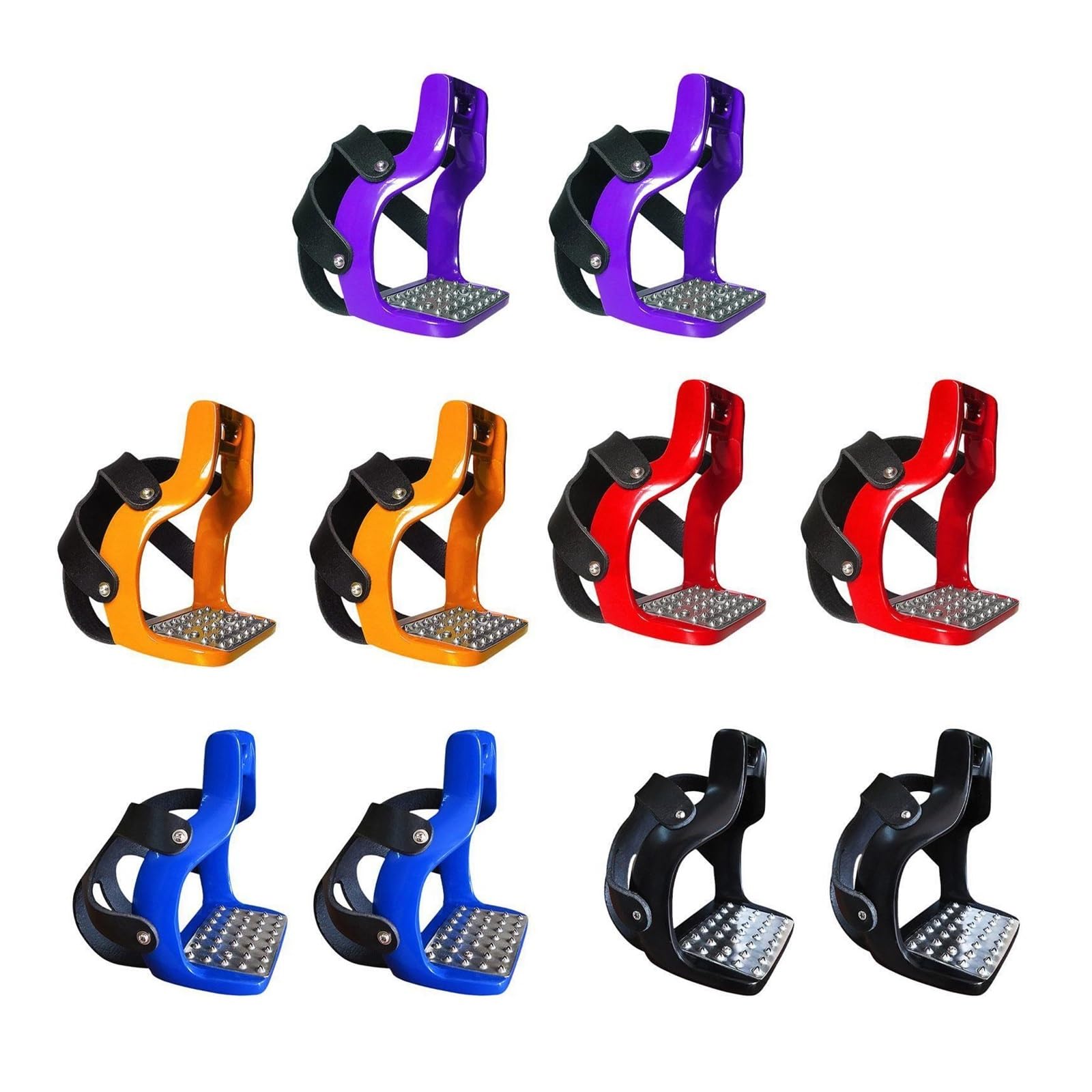 Staffe for Equitazione Da 2 Pezzi Protezione for Inglese | Staffe da sella for cavallo antiscivolo for accessori for sport equestri(Orange)