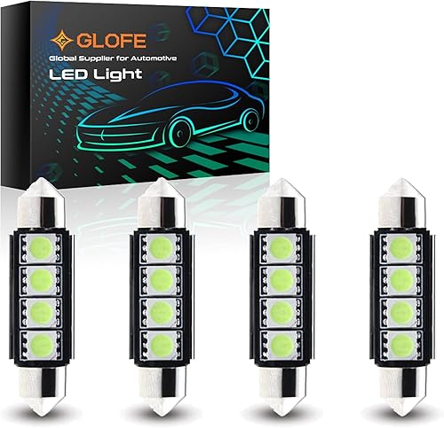 Bombillas LED Festoon de 9-30 V extremadamente brillantes 211-2 212-2 578 sin errores, 1.61 pulgadas y 1.614 in para luces de cúpula de mapa