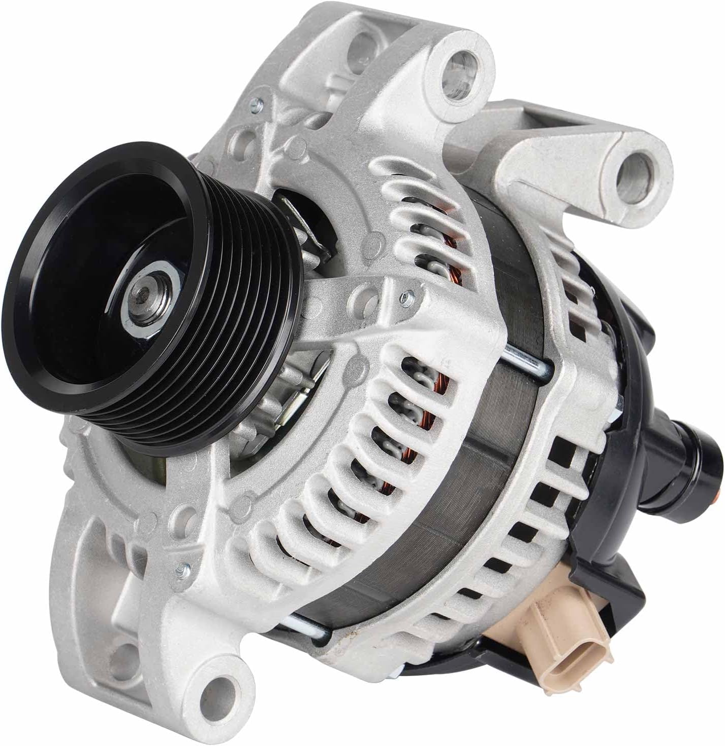 New Alternator for 6.4 6.4L Ford F-250 F-350 F-450 F-550 Super-Duty 2008 2009 2010 (for Exc Dual Alt System) Replace# AND0457 VND0457 210-0643 104210-5430 400-52253R