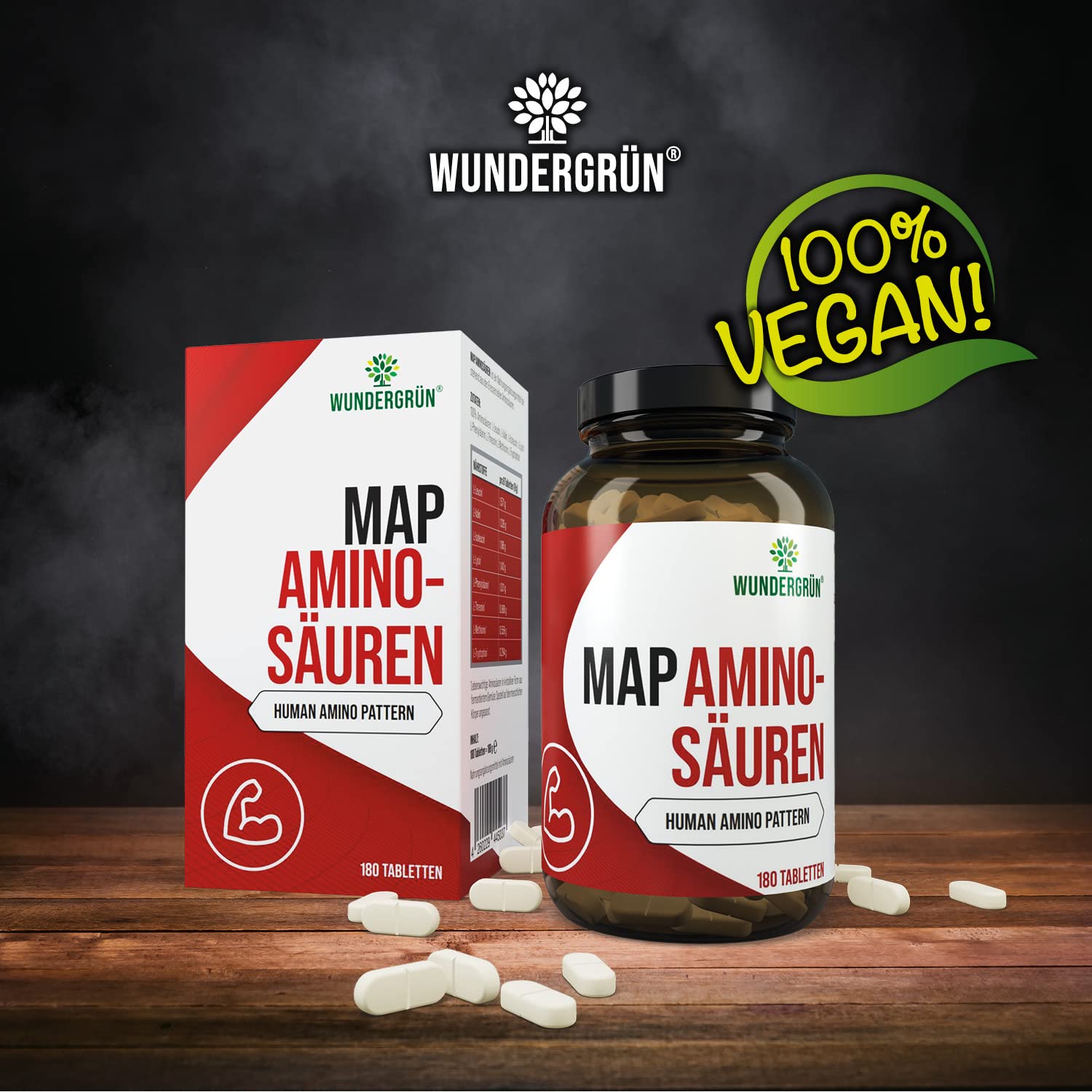 MAP Aminosäuren|Entwickelt nach Prof. Dr. Morettis Master Amino Acid Pattern|180 Presslinge