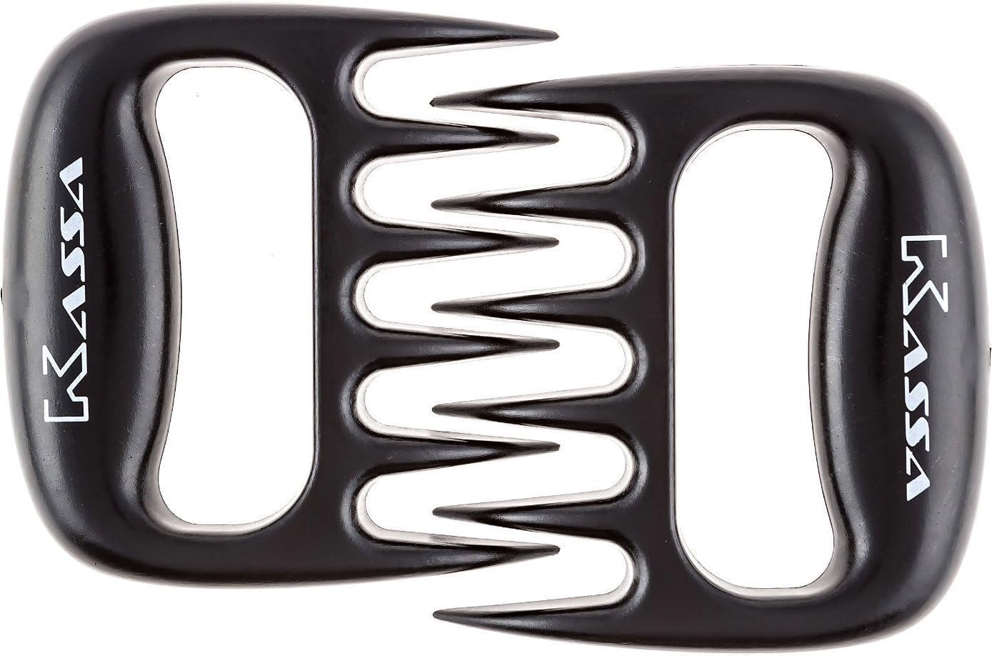 Meat Claws by Kassa (Set of 2) - FREE Bonus Recipe Booklet - Meat Shredder for Grilling Tools - Meat Handler Carving Forks - Pulled Pork Claws