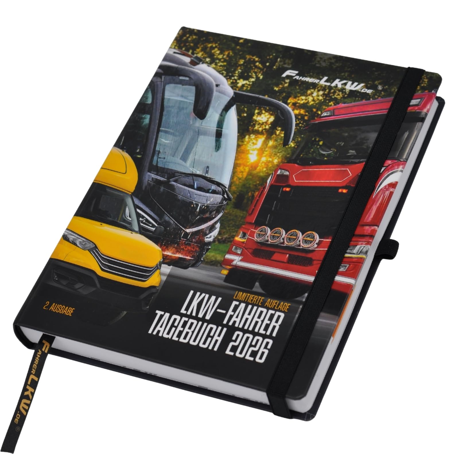 LKW-Fahrtenbuch 2026: Hardcover, LKW-Logbuch, Wöchentliche Zeiterfassung, Schichtplan, Limitierte Ausgabe – Entwickelt von Berufskraftfahrern