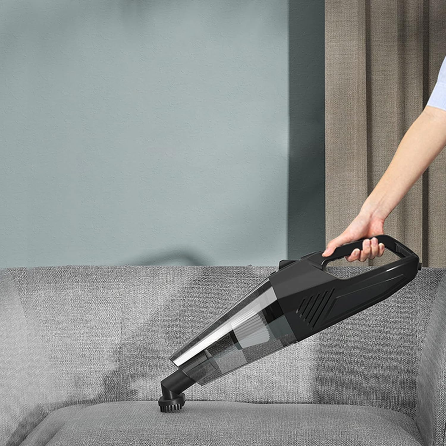 120W Car Vacuum Cleaner Handheld Cleaner with LED Light for Car Interior Accessories Cleaning with Wet Or Dry,Wired