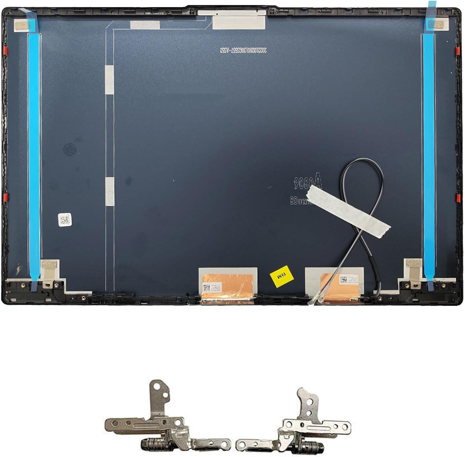 Replacement Laptop LCD Cover Back Rear Top Lid with Hinges for Lenovo ideapad 5-15IIL05 5-15ARE05 5-15ITL05 5-15ALC05 AM1K7000430 5CB0Z31048 AM1XX000A30 Dark Blue (LCD Back Cover&Hinges)