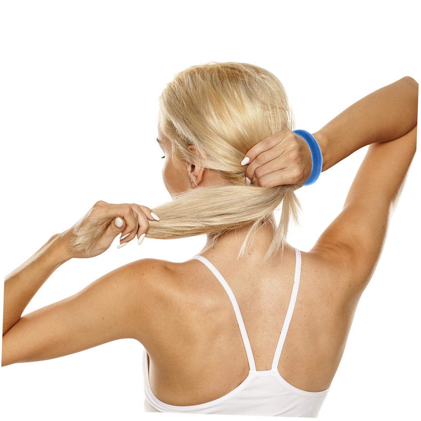 Beavorty 3 Set Di Fasce Elastiche Per Per Ragazze Spesse Elastiche Senza Cuciture Per Per Donne Sfuse Cravatte Per Coda Di Cavallo Scrunchies A Spirale 100 Pezzi * 3