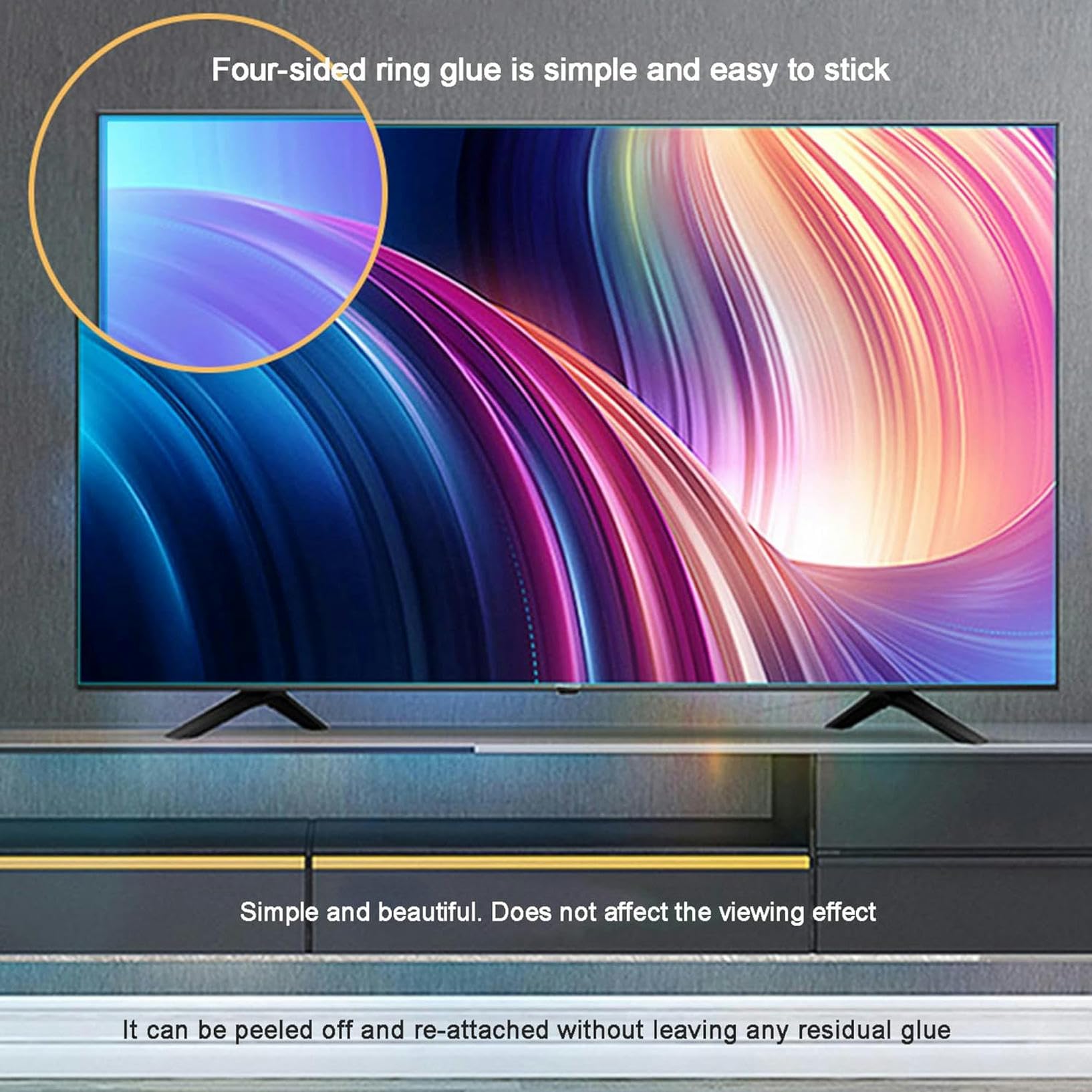 Pellicola Protettiva Opaca Antiriflesso Per Schermo Tv, Filtro Anti-Luce Blu Per Schermi Da 32-39 Pollici Per Samsung, Tcl, Sony, Sharp, Hisense, Lg, Ecc. / 34 Pollici 815X345 Mm, 39 Pollici 856X478