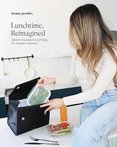 Miniatura 2 de Lonchera moderna para mujer, para el trabajo, linda bolsa de almuerzo aislada para profesores, enfermeras, loncheras aisladas para adultos para