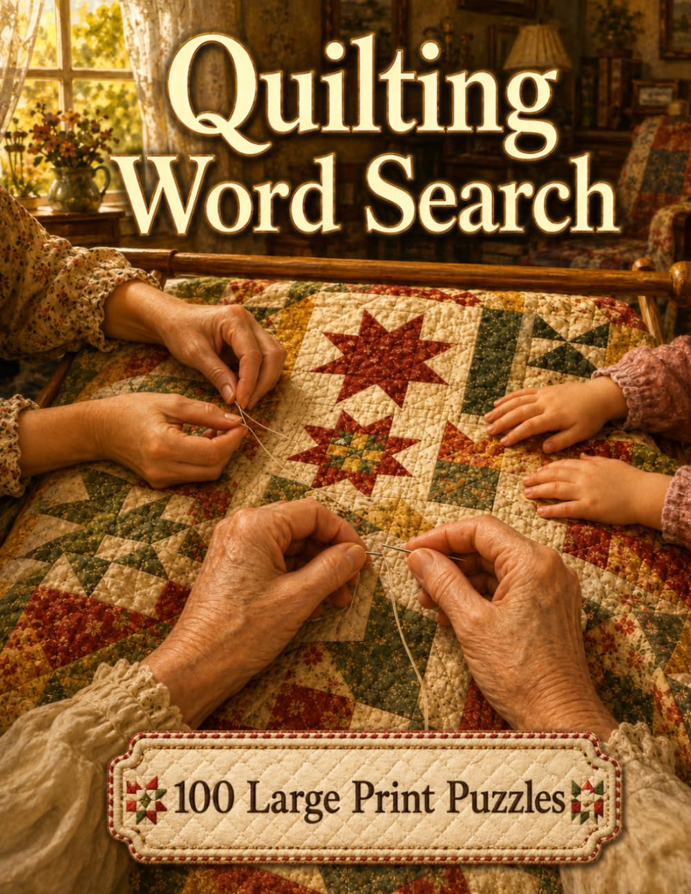 Quilting Word Search: 100 Large Print Puzzles for Quilters, Crafters, and Anyone Who Loves a Handmade Quilt (Hobbies and Pastimes)