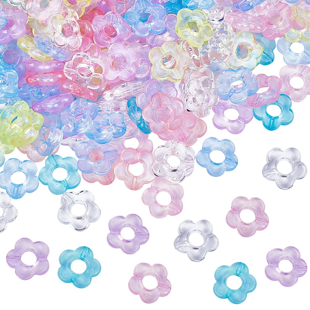 Perles creuses en acrylique légères pour créer des boucles d'oreilles