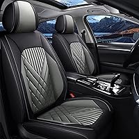 Vista 9 de TTX LIGHTING 2 fundas de asiento delantero de automóvil para Volvo XC40 2019-2023, fundas de asiento impermeables de piel sintética, compatibles